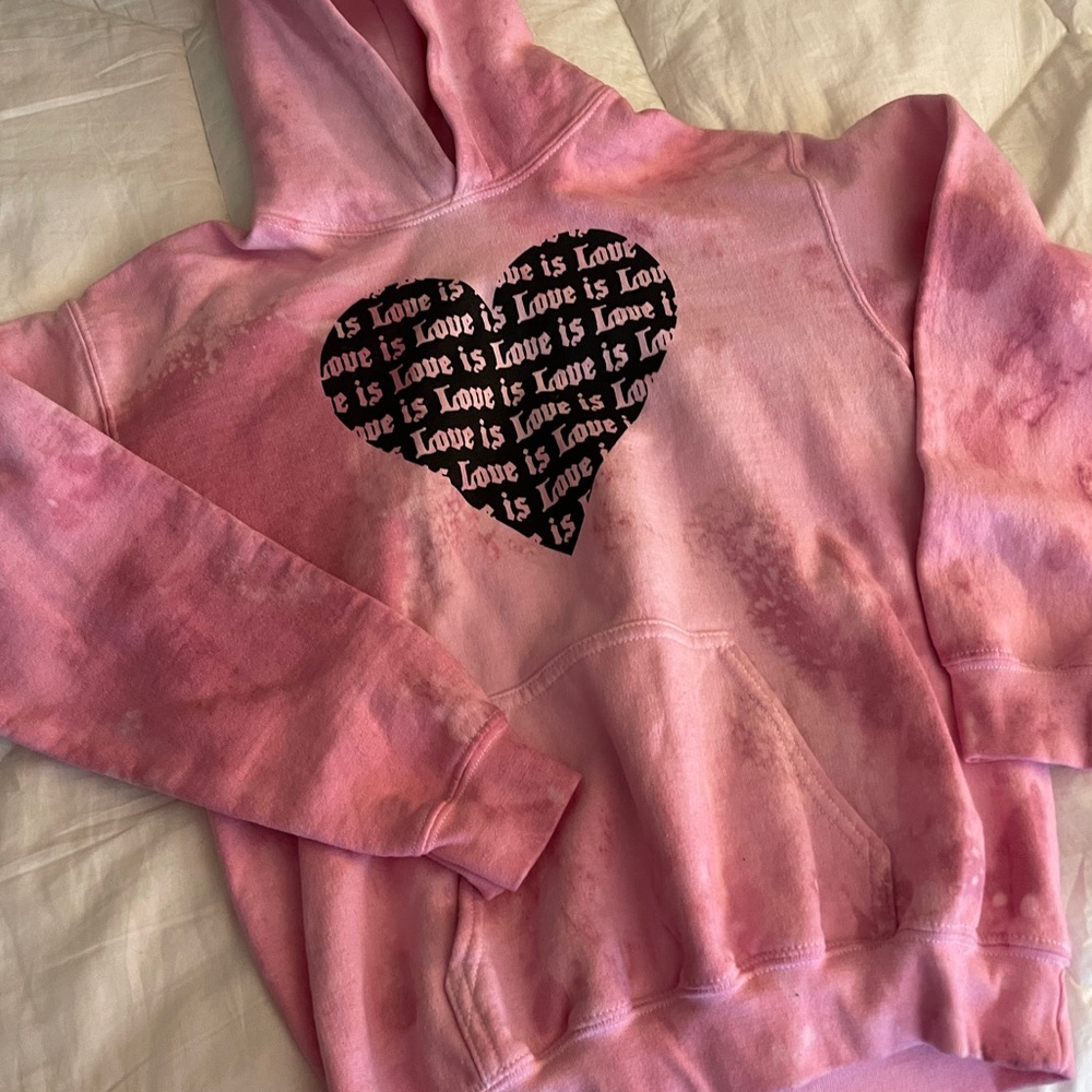 ROCK HOODIE • Love is Love • LOVE Rock Your Hair • ROCK models - Large